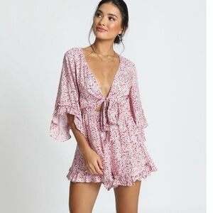 NWT Priya Tie Playsuit SHOWPO